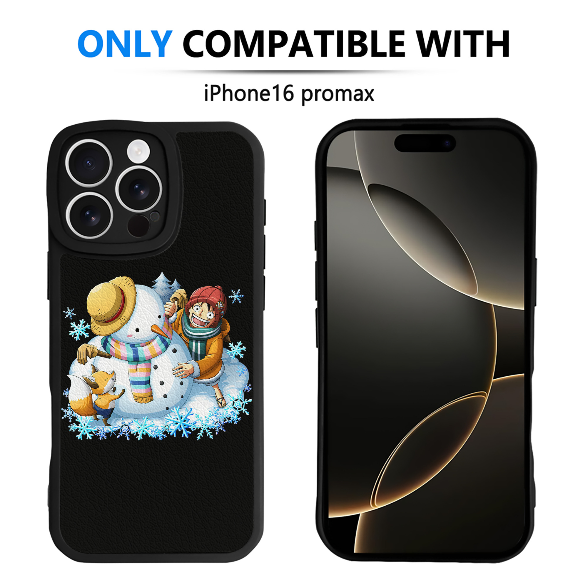 （画像用） ワンピース モンキー・D・ルフィ ONE PIECE Monkey D. Luffy 【iPhone 16シリーズ対応】シリコンスマホケース（レザー調） 材質：シリコン
